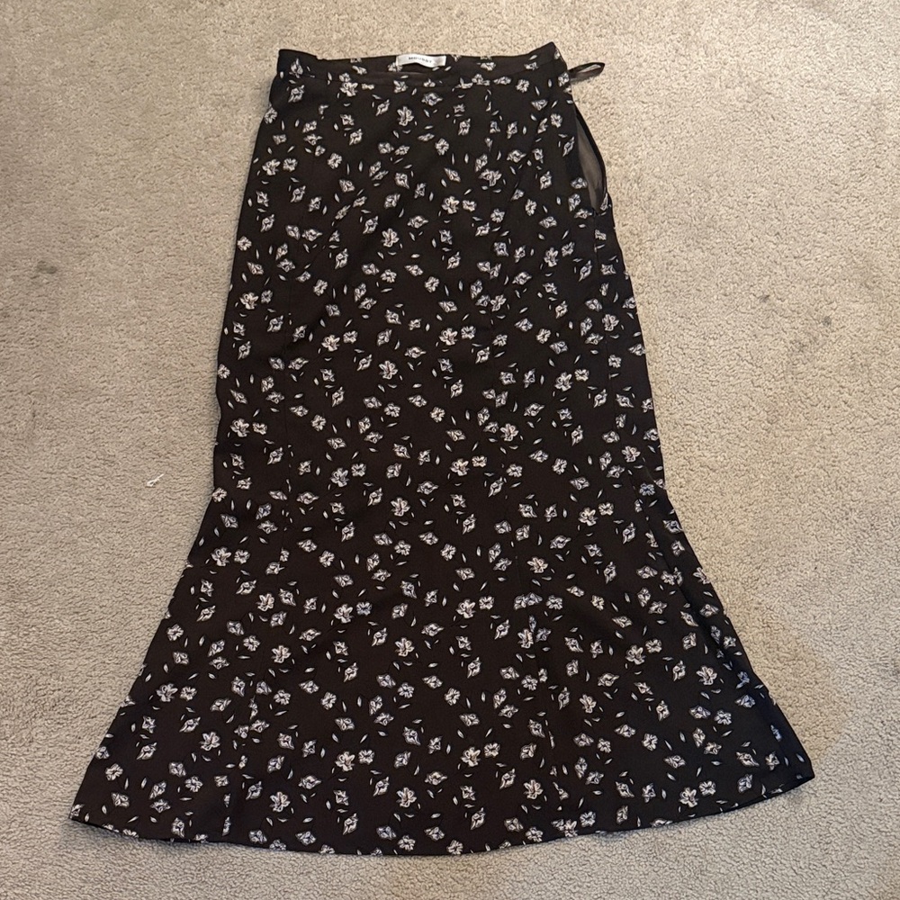 Moussy maxi skirt flower pattern
